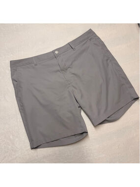 Men's Bonobos Golf Gray Flat Front Shorts Waist 40